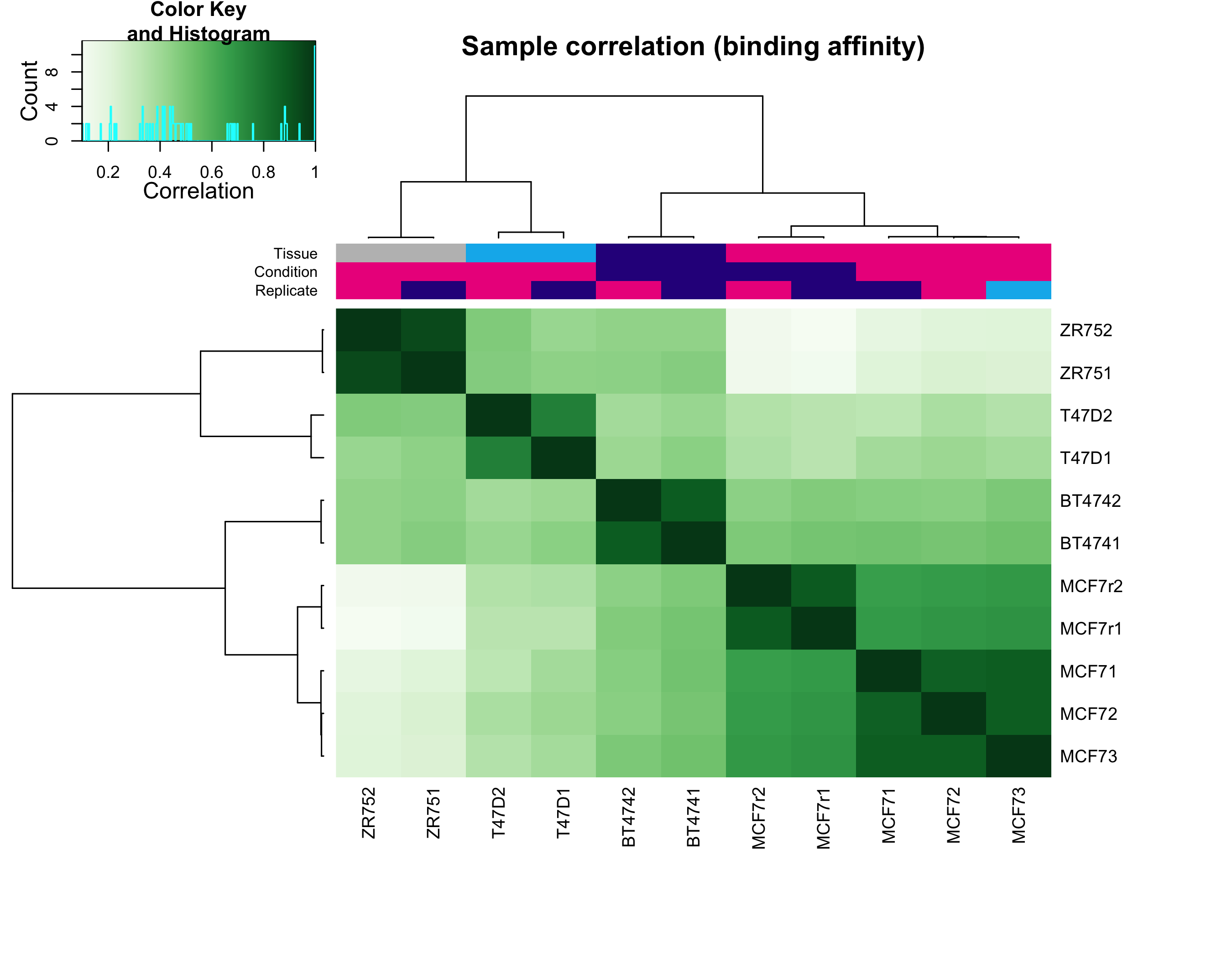 Sample correlation